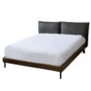 Miles Queen Bed, Parrot Grey Leather