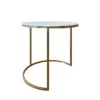 Alexa Nesting Side Table, Marble Top Large