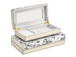 Lenna Hairon Leather Jewellery Box, Large 5 Lenna Hairon Leather Jewellery Box, Large -Home Decor Shop 076714LargeandSmall 04