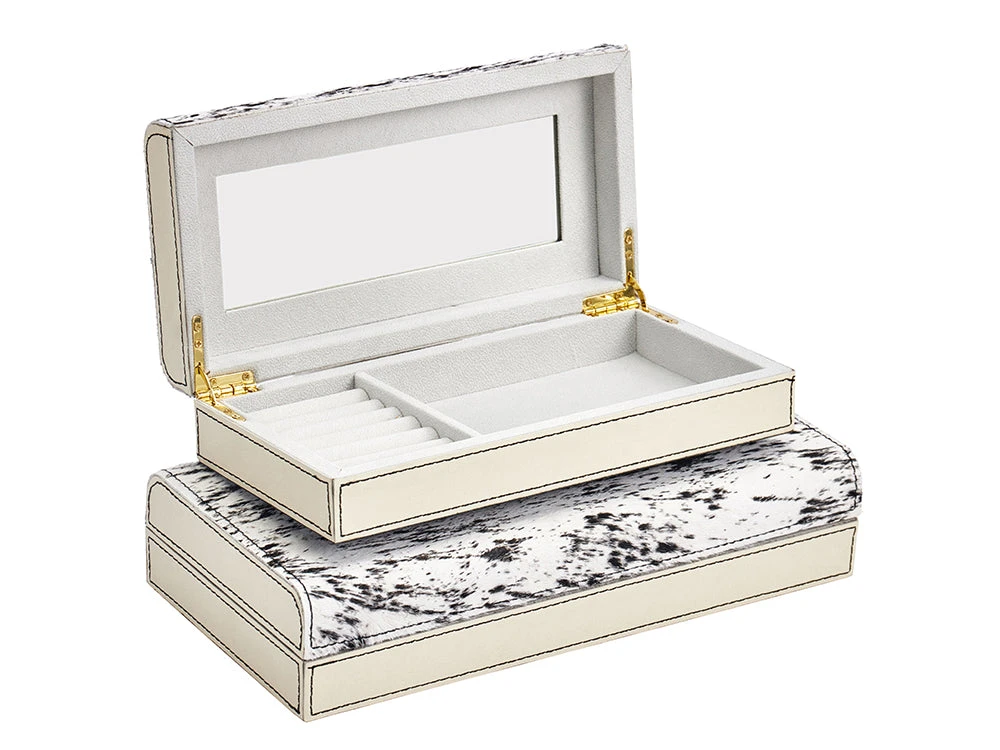 Lenna Hairon Leather Jewellery Box, Large 3 Lenna Hairon Leather Jewellery Box, Large - Image 3