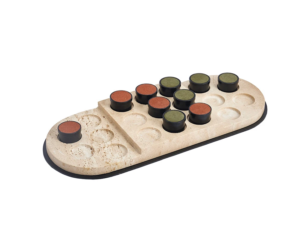 Travertine Tic Tac Toe 2 Travertine Tic Tac Toe - Image 2