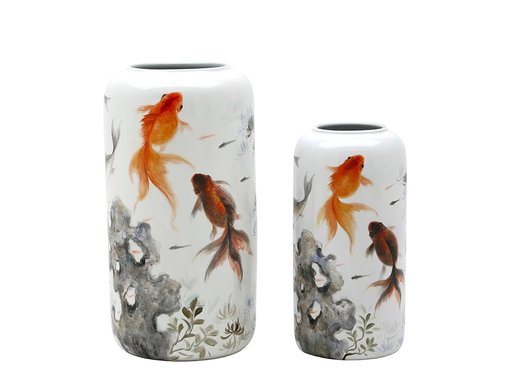Fortune Goldfish Vase, Small 2 Fortune Goldfish Vase, Small - Image 2