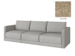 Basel Mini 3 Seat Sofa -Home Decor Shop 3Seat BRO LenaToffeeFabric