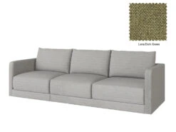 Basel Mini 3 Seat Sofa -Home Decor Shop 3Seat DGN LenaDarkGreenFabric