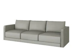 Basel Mini 3 Seat Sofa -Home Decor Shop 3Seat GRY CortinaDoveLeather