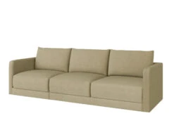 Basel Mini 3 Seat Sofa -Home Decor Shop 3Seat GRY EtonFlaxFabric