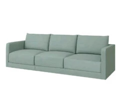 Basel Mini 3 Seat Sofa -Home Decor Shop 3Seat LBL CambridgeBlueVelvet