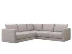 Basel 5 Seat L Shape Sofa 38 Basel 5 Seat L Shape Sofa -Home Decor Shop 5 seat L Eton Stone Woven Fabric H2