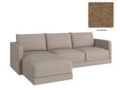 Basel 3 Seat L Shape Left Sofa 28 Basel 3 Seat L Shape Left Sofa -Home Decor Shop Basel 3LL 11 DBR Lena Brown