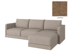 Basel 3 Seat L Shape Right Sofa 31 Basel 3 Seat L Shape Right Sofa -Home Decor Shop Basel 3LR 11 DBR Lena Brown