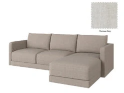 Basel 3 Seat L Shape Right Sofa 37 Basel 3 Seat L Shape Right Sofa -Home Decor Shop Basel 3LR 21 LGY Chelsea Grey