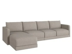 Basel 4 Seat L Shape Left Sofa 36 Basel 4 Seat L Shape Left Sofa -Home Decor Shop Basel 4LL Alcott Ivory H1