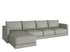 Basel 4 Seat L Shape Left Sofa 23 Basel 4 Seat L Shape Left Sofa -Home Decor Shop Basel 4LL Cortina Dove Leather H1