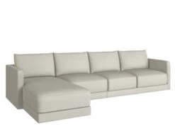 Basel 4 Seat L Shape Left Sofa 24 Basel 4 Seat L Shape Left Sofa -Home Decor Shop Basel 4LL Cortina White Leather H1