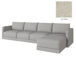Basel 4 Seat L Shape Right Sofa 29 Basel 4 Seat L Shape Right Sofa -Home Decor Shop Basel 4LR 09 CRE Lena Natural