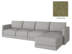 Basel 4 Seat L Shape Right Sofa 32 Basel 4 Seat L Shape Right Sofa -Home Decor Shop Basel 4LR 12 DGN Lena Dark Green