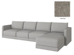 Basel 4 Seat L Shape Right Sofa 34 Basel 4 Seat L Shape Right Sofa -Home Decor Shop Basel 4LR 14 GRY Lena Grey