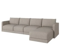 Basel 4 Seat L Shape Right Sofa 36 Basel 4 Seat L Shape Right Sofa -Home Decor Shop Basel 4LR Alcott Ivory H1