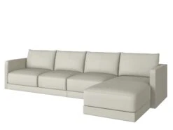 Basel 4 Seat L Shape Right Sofa 24 Basel 4 Seat L Shape Right Sofa -Home Decor Shop Basel 4LR Cortina White Leather H1