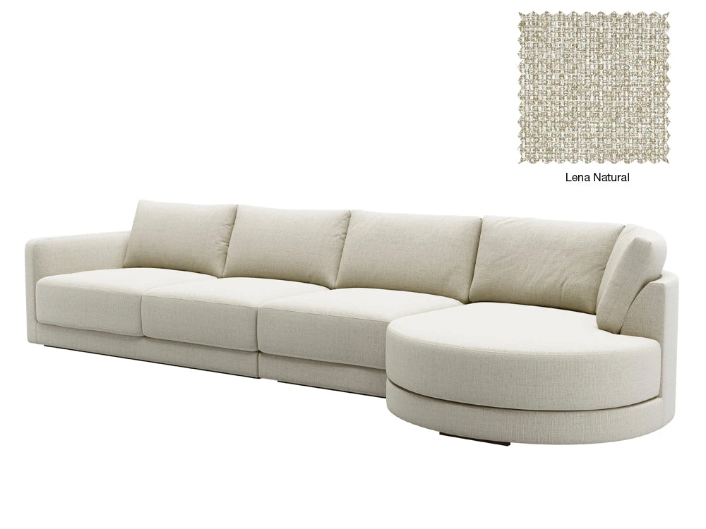 Basel 4 Seat Round Right Chaise Sofa 2 Basel 4 Seat Round Right Chaise Sofa - Image 2