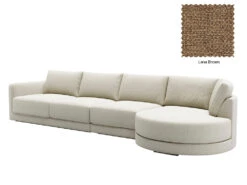 Basel 4 Seat Round Right Chaise Sofa 21 Basel 4 Seat Round Right Chaise Sofa -Home Decor Shop Basel Round ChaiseR 11 DBR Lena Brown