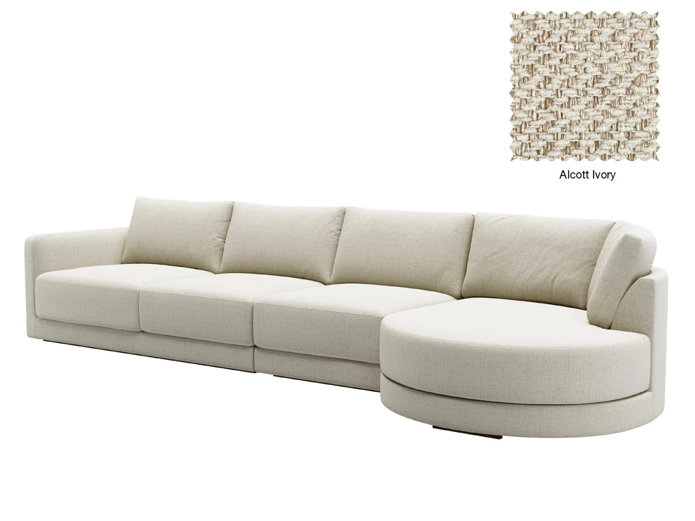 Basel 4 Seat Round Right Chaise Sofa 9 Basel 4 Seat Round Right Chaise Sofa - Image 9
