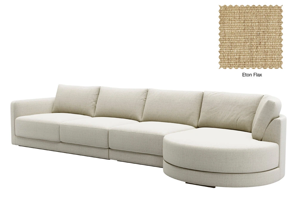 Basel 4 Seat Round Right Chaise Sofa 10 Basel 4 Seat Round Right Chaise Sofa - Image 10