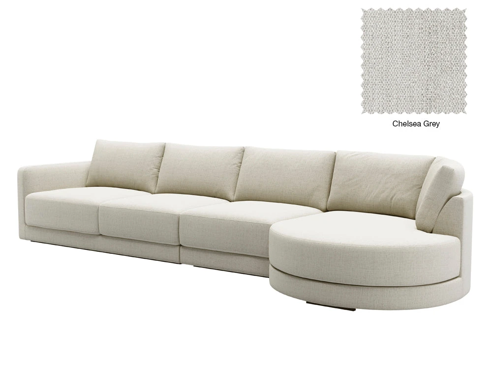 Basel 4 Seat Round Right Chaise Sofa 13 Basel 4 Seat Round Right Chaise Sofa - Image 13