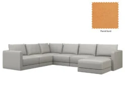 Basel U Shape Chaise Sofa 26 Basel U Shape Chaise Sofa -Home Decor Shop Basel U 06 SAN Parrot Sand