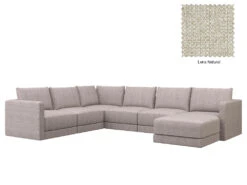 Basel U Shape Chaise Sofa 29 Basel U Shape Chaise Sofa -Home Decor Shop Basel U 09 CRE Lena Natural