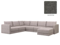 Basel U Shape Chaise Sofa 33 Basel U Shape Chaise Sofa -Home Decor Shop Basel U 13 DGY Lena Dark Grey