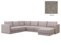 Basel U Shape Chaise Sofa 34 Basel U Shape Chaise Sofa -Home Decor Shop Basel U 14 GRY Lena Grey