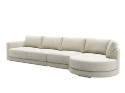 Basel 4 Seat Round Right Chaise Sofa