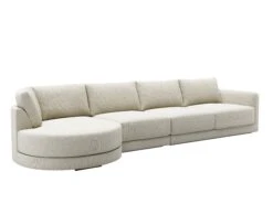 Basel 4 Seat Round Left Chaise Sofa