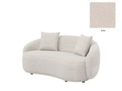 Dawn 3 Seater Curved Sofa -Home Decor Shop Dawn 3 seat F55 Ivory