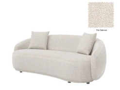 Dawn 4 Seater Curved Sofa -Home Decor Shop Dawn 4 seat F27 Fila Natural