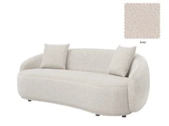 Dawn 4 Seater Curved Sofa -Home Decor Shop Dawn 4 seat F55 Ivory