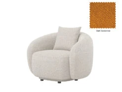 Dawn Curved Armchair -Home Decor Shop Dawn armchair F53 Dark Goldenrod