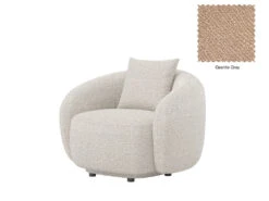 Dawn Curved Armchair -Home Decor Shop Dawn armchair F54 Granite Grey