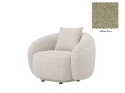 Dawn Curved Armchair -Home Decor Shop Dawn armchair F56 Military Green