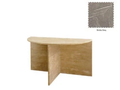 Gianni Semi Coffee Table -Home Decor Shop Gianni Semi Low Coffee Table grey