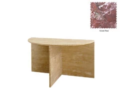 Gianni Semi Coffee Table -Home Decor Shop Gianni Semi Low Coffee Table red