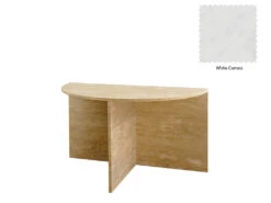 Gianni Semi Coffee Table -Home Decor Shop Gianni Semi Low Coffee Table white