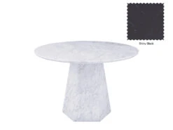 Giovanni Round Marble Dining Table -Home Decor Shop Giovanni Round Marble Dining Table black