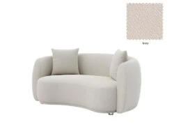 Lilly 2 Seater Curved Sofa -Home Decor Shop Lilly 2 seat F55 Ivory