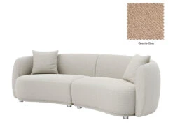 Lilly 4 Seater Curved Sofa -Home Decor Shop Lilly 4 seat F54 Granite Grey